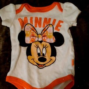 Minnie Mouse baby onesie